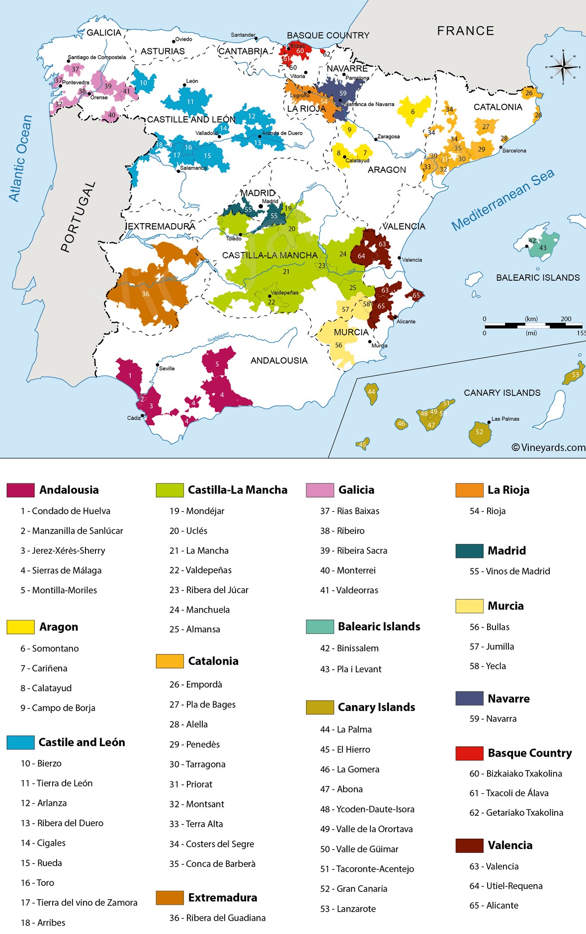 Spain Wine Map2